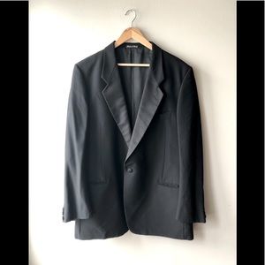 VTG Georgio Armani Suit Jacket Black Italian Saks